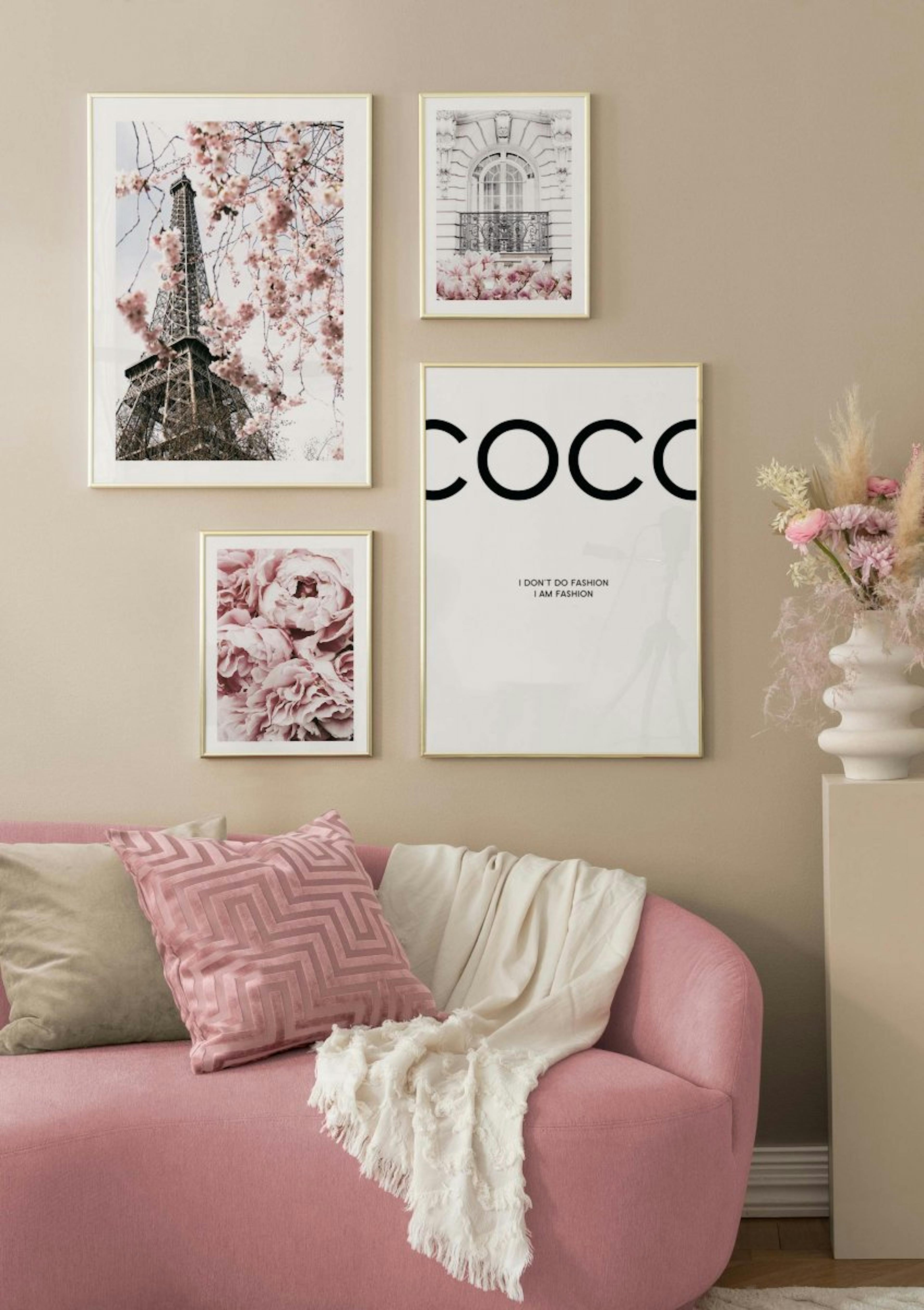 Pink Paris Poster pack 0
