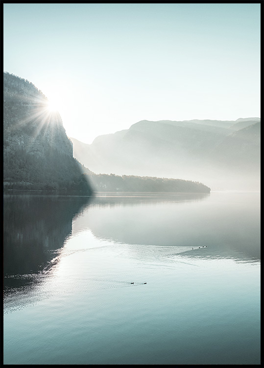 Alpen Landschaft Trio – Posterset Sonnenaufgang