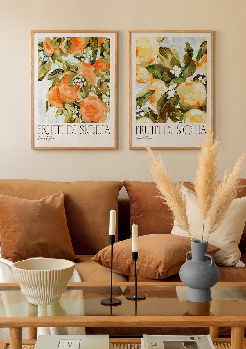 Prints Frutti di Sicilia Poster pack (21x30 cm) - Poster Store