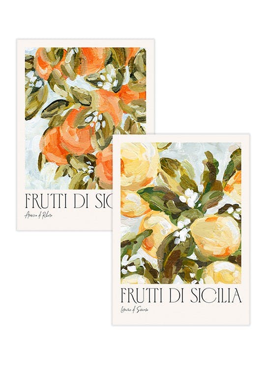 Frutti di Sicilia Poster pack (21x30 cm) - Poster Store