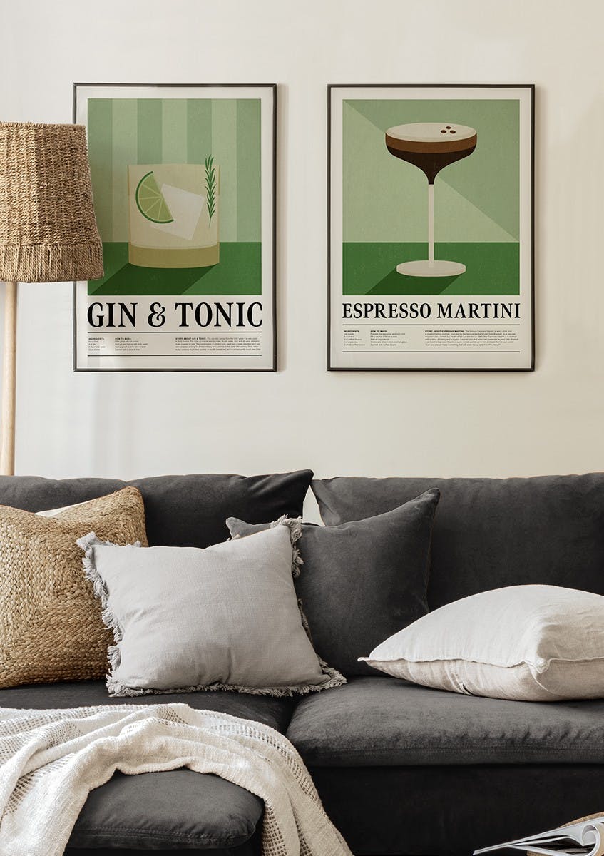 Cocktail Julistepaketti (21x30 cm) - Poster Store