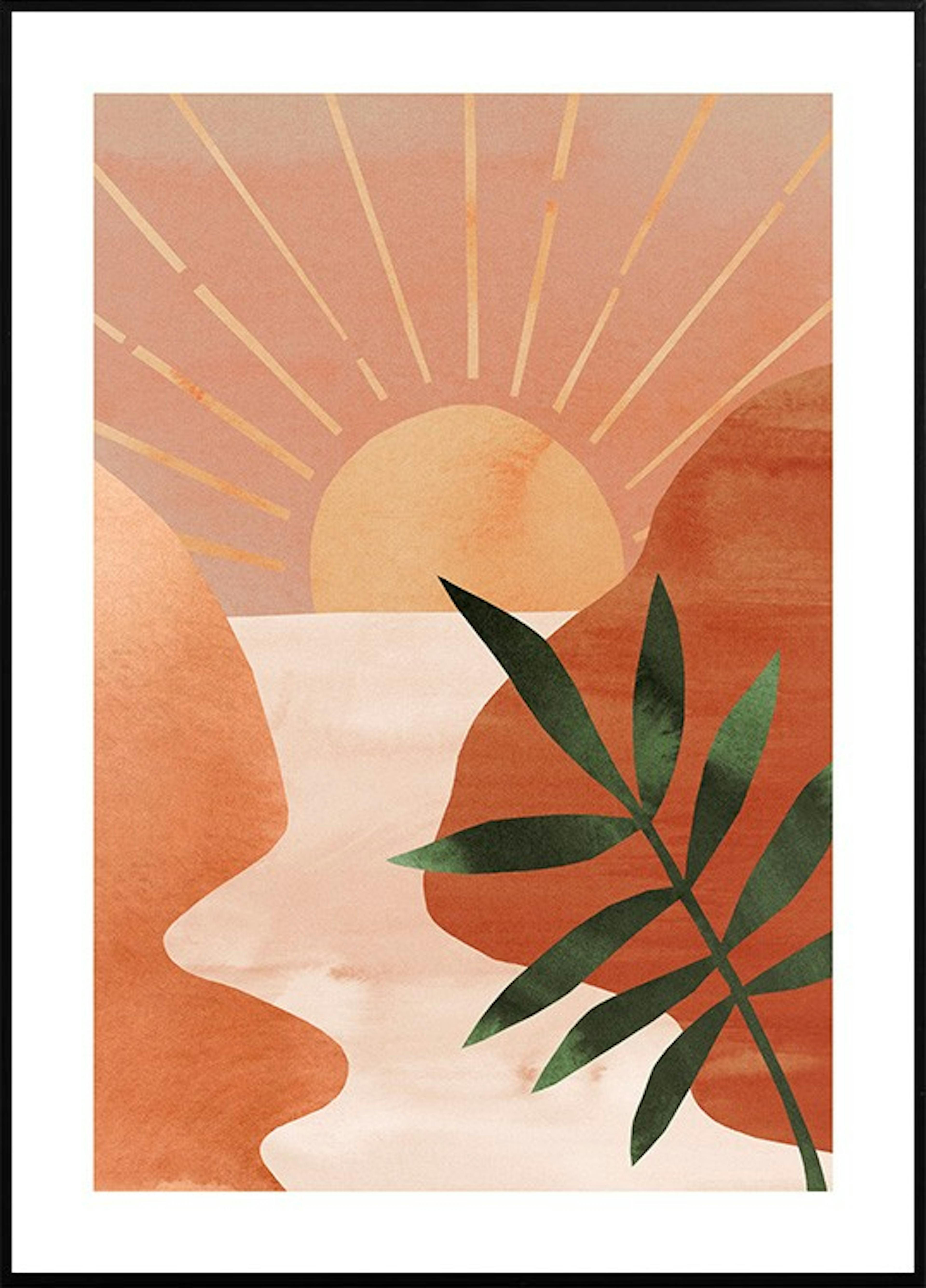 Abstract Sunset trio lot de posters thumbnail