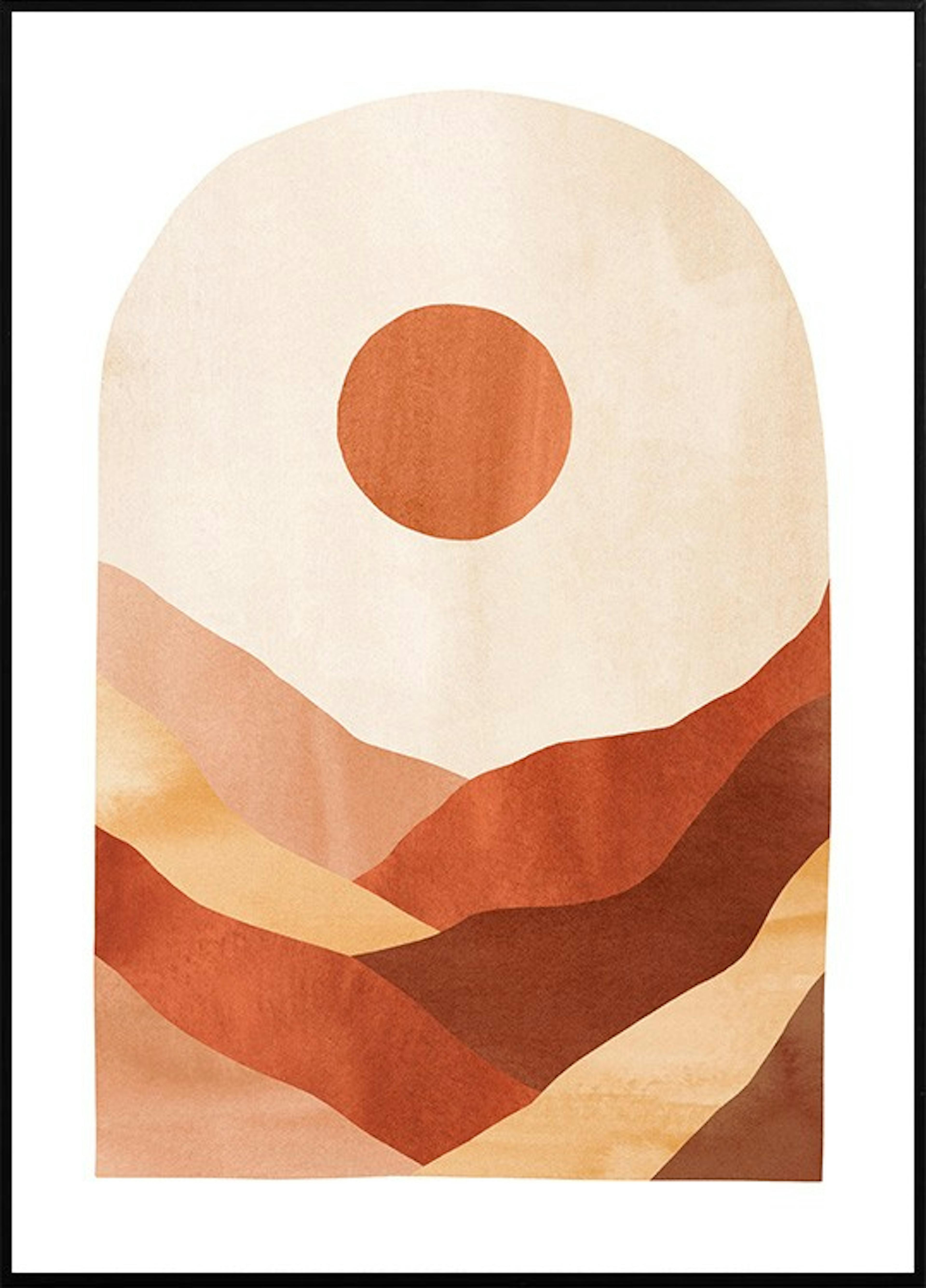 Abstract Sunset trio lot de posters thumbnail