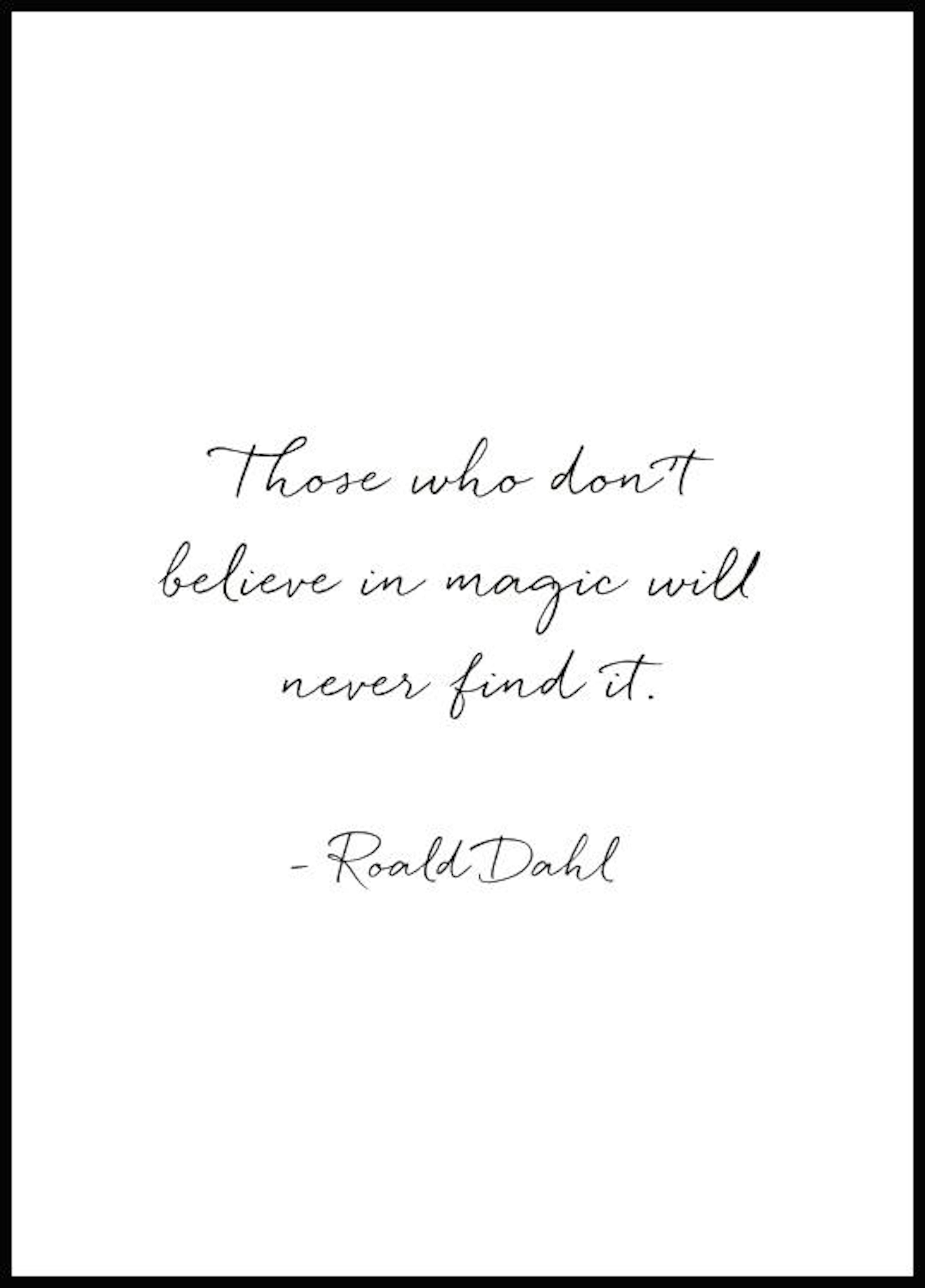 Poster Roald Dahl Magic 0