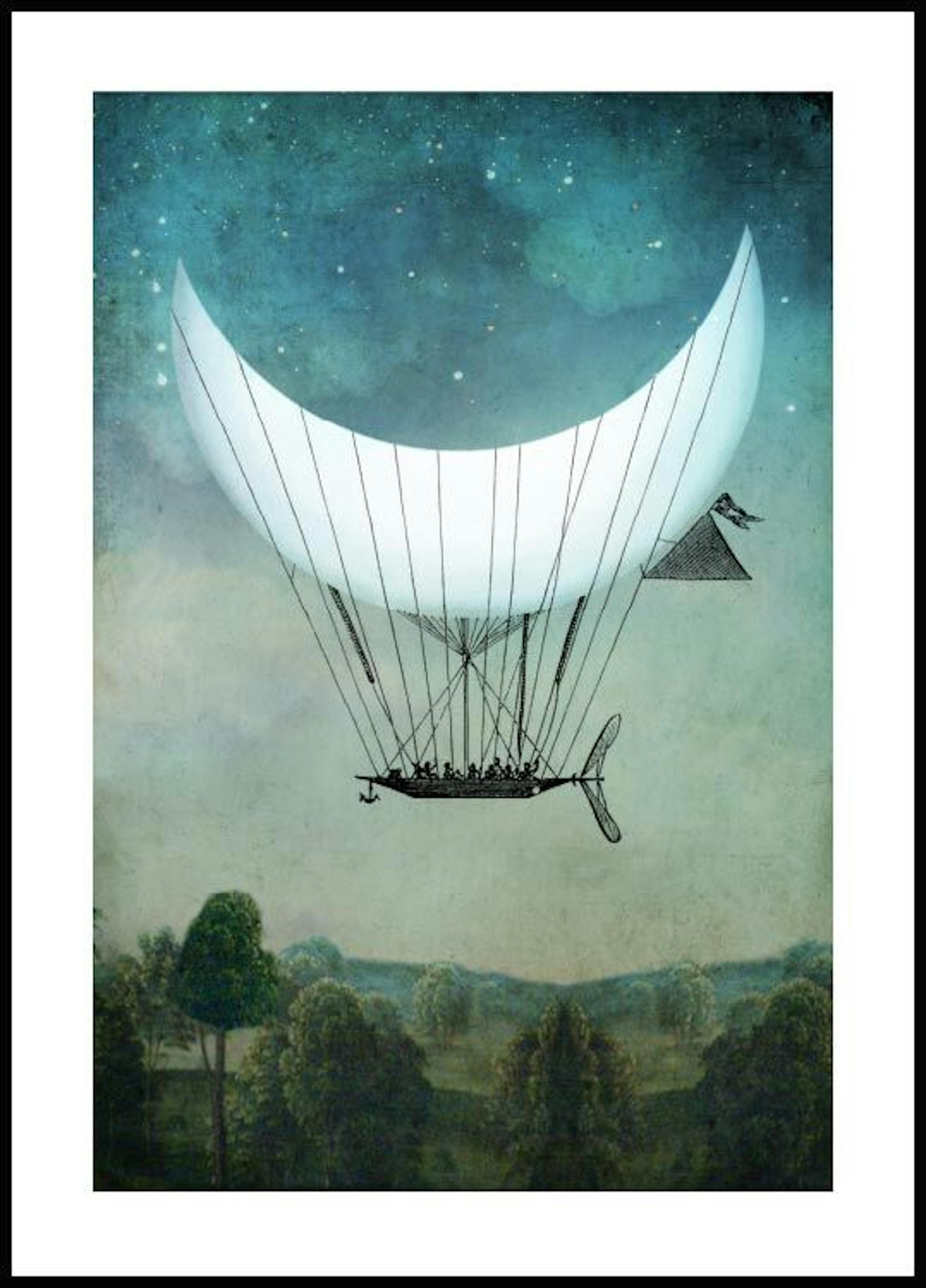 月の飛行船 ポスター 0