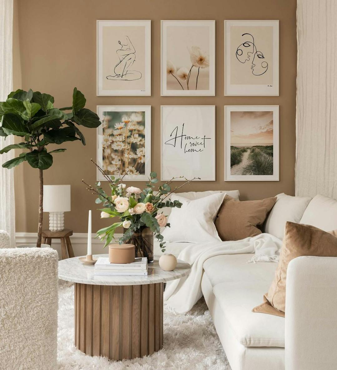 Line art Gallery walls Posterstore.au