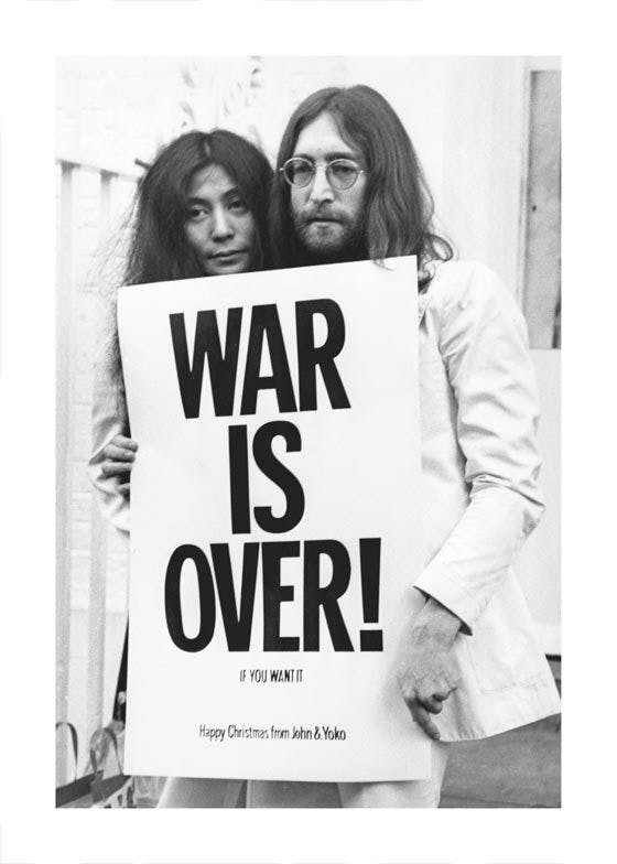 Plakat War is Over John Lennon 0