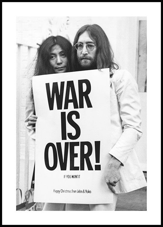War is Over Poster - John Lennon Yoko Ono