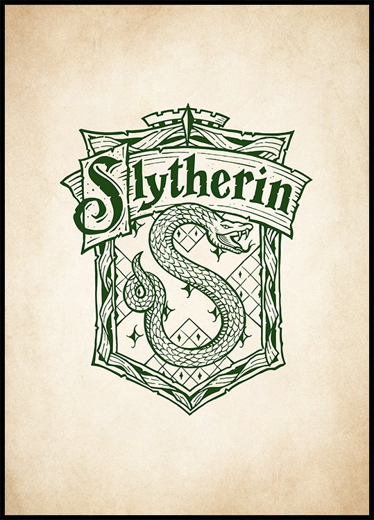 Slytherin Poster, Harry Potter