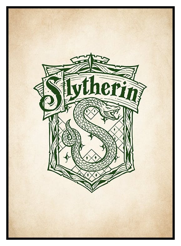Harry Potter™ - Slytherin Plakat (30x40 cm) - Poster Store