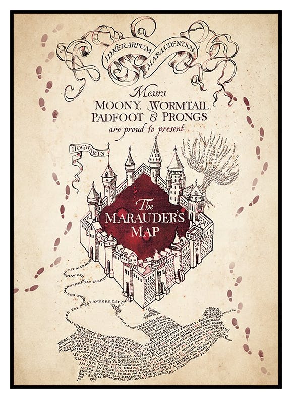 Harry Potter™ - Marauder's Map Poster (50x70 cm) - Poster Store