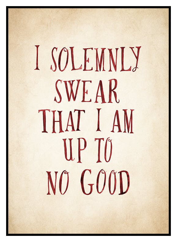 Harry Potter™ - I Solemnly Swear Plakat (30x40 cm) - Poster Store