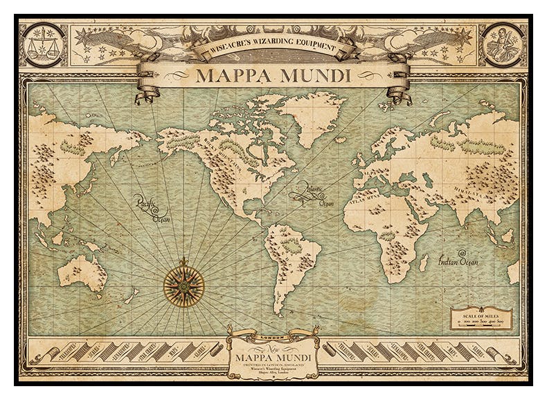 Fantastic Beasts™ - Mappa Mundi Poster (50x70 cm) - Poster Store