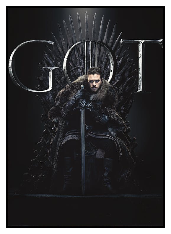 Game of Thrones™ - Jon Snow on the Throne Poster (50x70 cm) - Poster Store