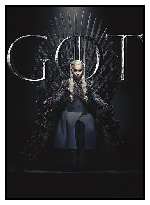Game of Thrones™ - Daenerys on the Throne Affiche (50x70 cm) - Poster Store