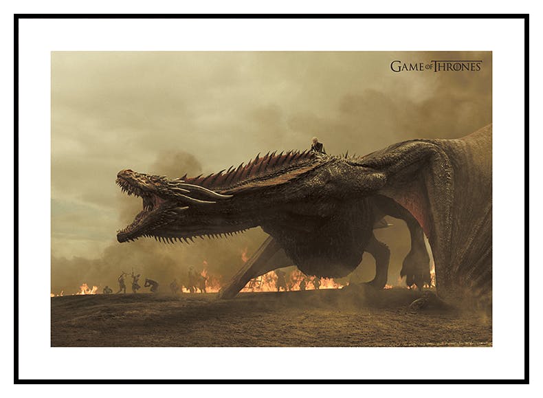 Game of Thrones™ - Drogon and Daenerys Plakat (30x40 cm) - Poster Store