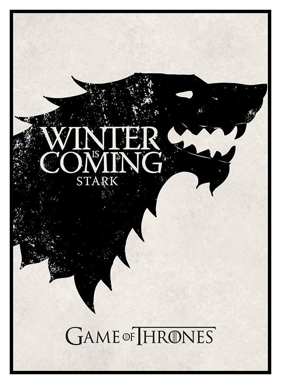 Prints Game of Thrones™ - Winter is Coming Poster (50x70 cm) - Poster Store