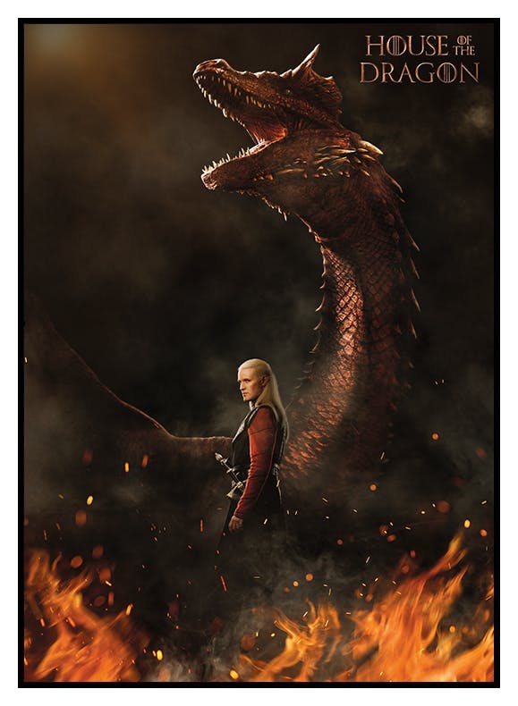 Prints House of the Dragon™ - Daemon Targaryen Poster (50x70 cm) - Poster Store