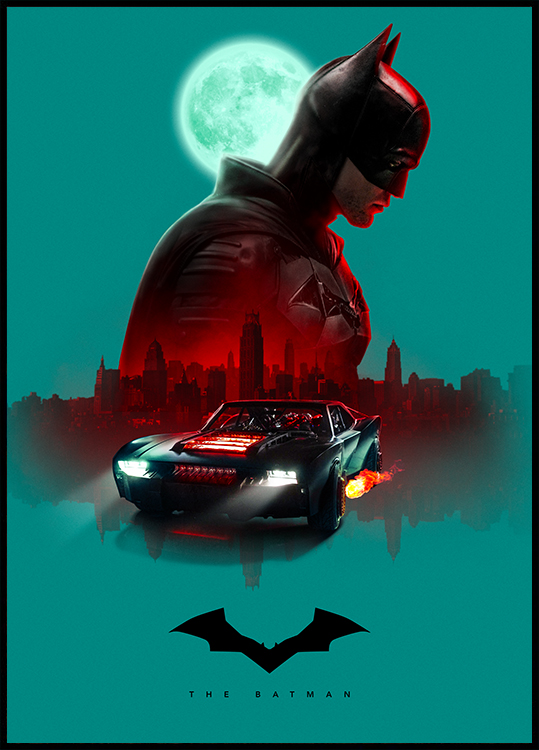 Batman™ - Logo over Gotham City Poster