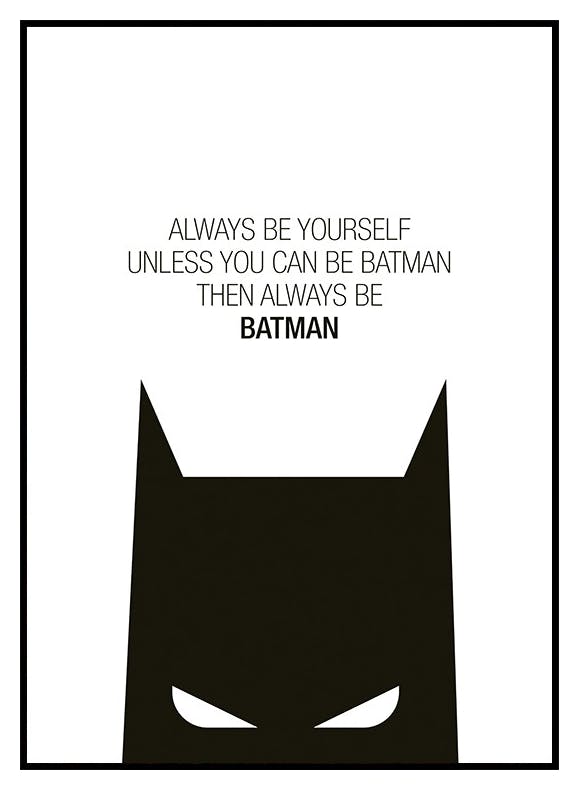 Batman™ - Always Be Batman Plakat (30x40 cm) - Poster Store