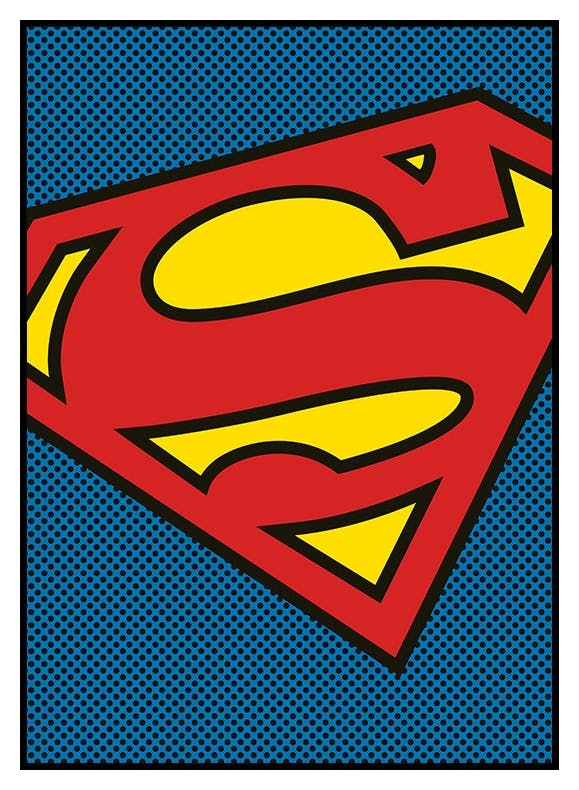 Superman™ - Logo Affiche (50x70 cm) - Poster Store