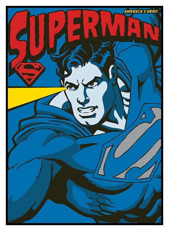 Prints Superman™ - Hero Poster (50x70 cm) - Poster Store