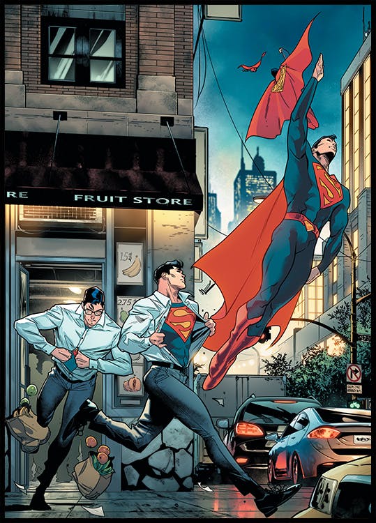 Superman™ - Clark Kent Changing Poster