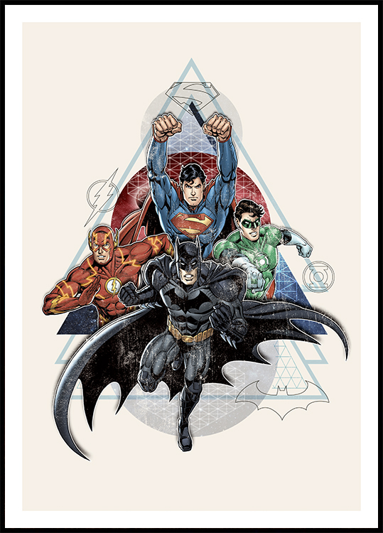Justice League™ - Vintage Poster