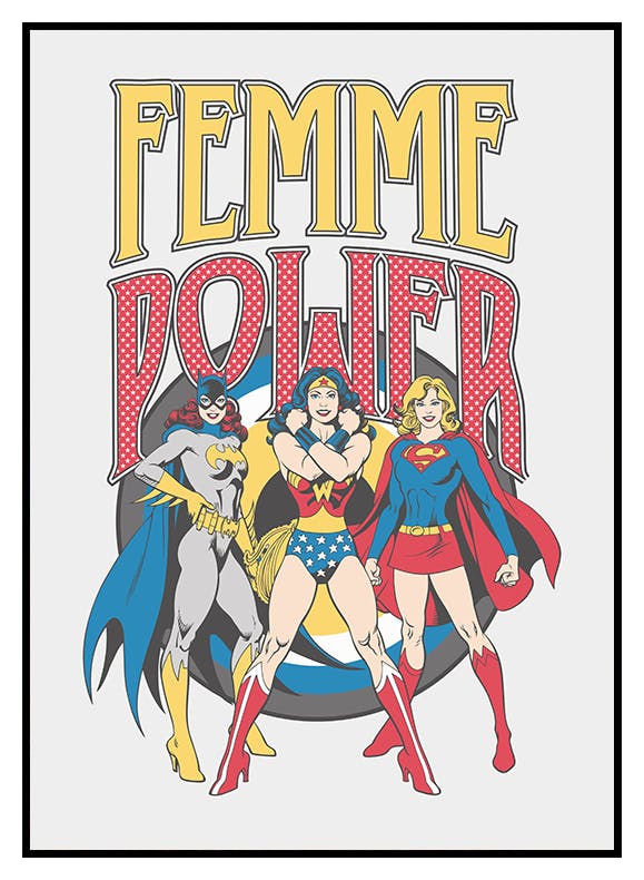 Prints Justice League™ - Femme Power Poster (30x40 cm) - Poster Store
