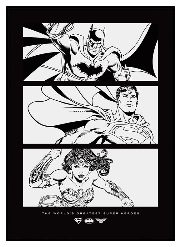 Prints Justice League™ - Heroes Poster (30x40 cm) - Poster Store