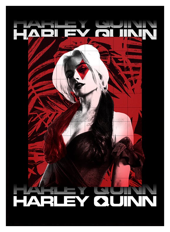 Harley Quinn™ - Red and Black Poster (30x40 cm) - Poster Store