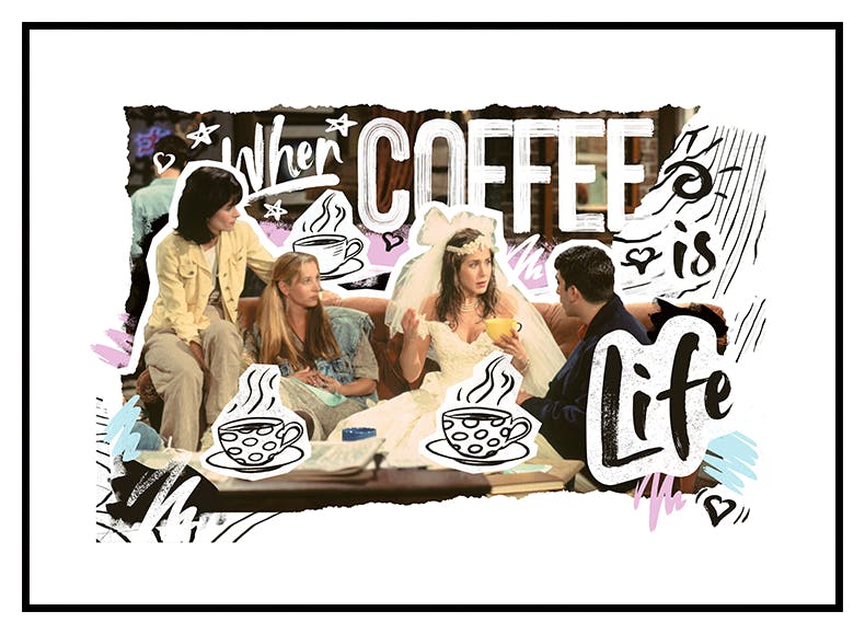 Friends™ - When Coffee is Life Plakat (30x40 cm) - Poster Store