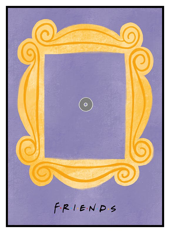 Friends™ - Peephole Frame Poster (30x40 cm) - Poster Store