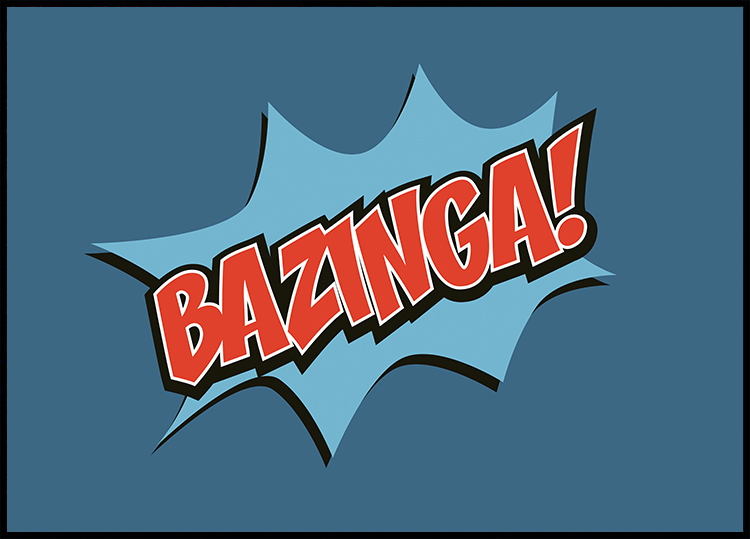 big bang theory bazinga logo