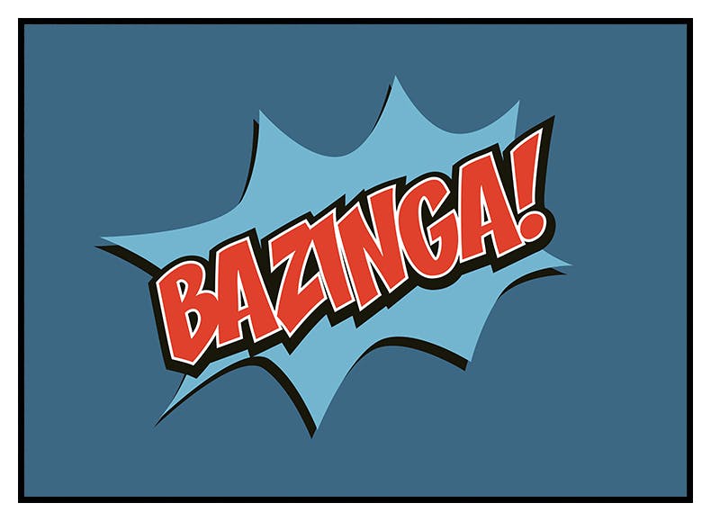 The Big Bang Theory™ - Bazinga Plakat (30x40 cm) - Poster Store