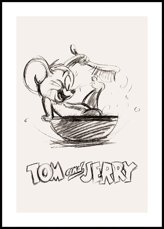 Pencil Sketch of Tom and Jerry  DesiPainterscom