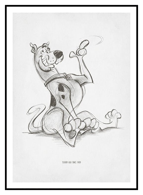 Scooby-Doo™ Sketch Poster (30x40 cm) - Poster Store
