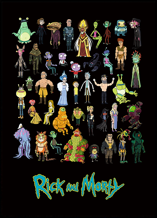 Poster dei personaggi Rick e Morty™
