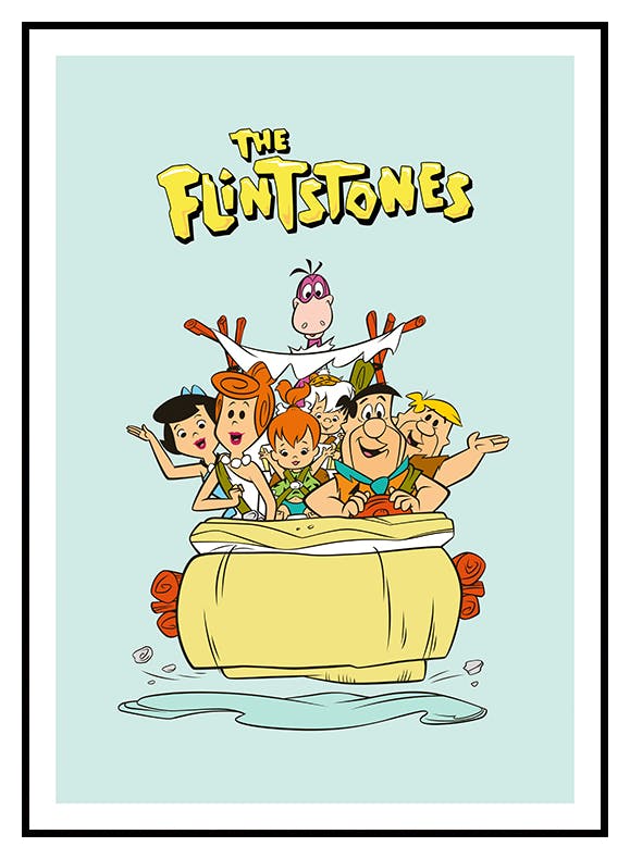 The Flintstones™ Flintmobile Poster (30x40 cm) - Poster Store