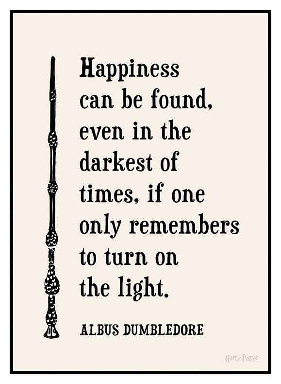 Harry Potter™ - Happiness Can Be Found Plakat (30x40 cm) - Poster Store