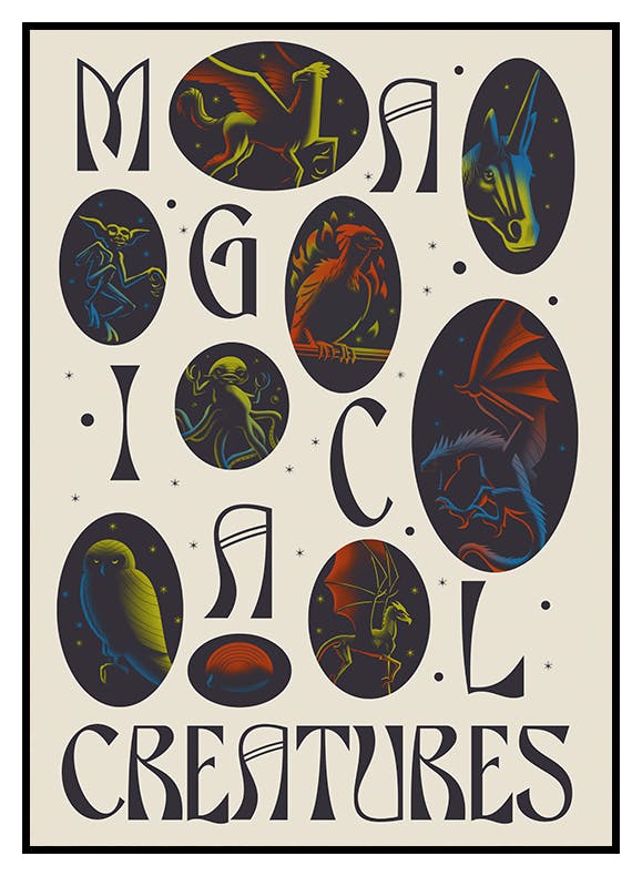 Harry Potter™ - Magical Creatures Affiche (30x40 cm) - Poster Store