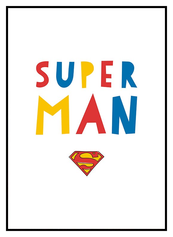 Superman™ - Playful Plakat (50x70 cm) - Poster Store