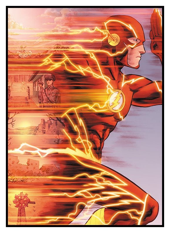 The Flash™ - Running Fast Plakat (50x70 cm) - Poster Store