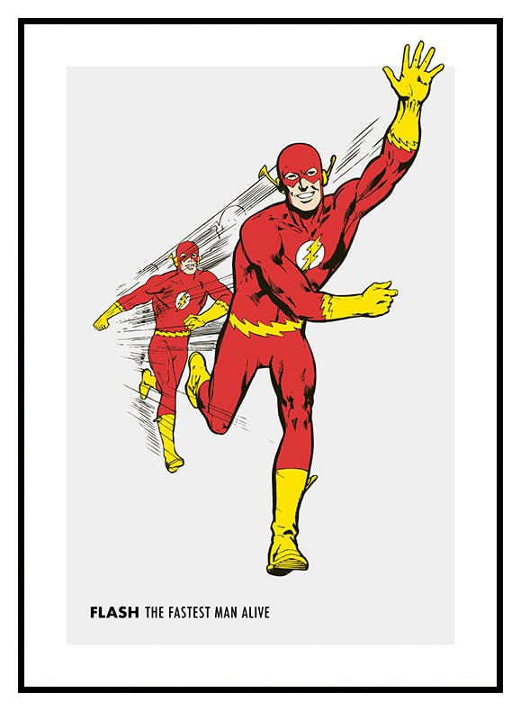 The Flash™ - Retro Poster (50x70 cm) - Poster Store