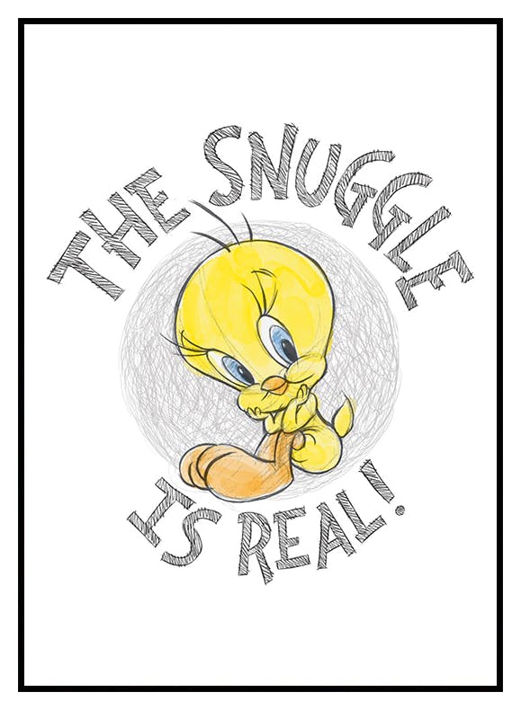 Looney Tunes™ - The Snuggle is Real Affiche (50x70 cm) - Poster Store