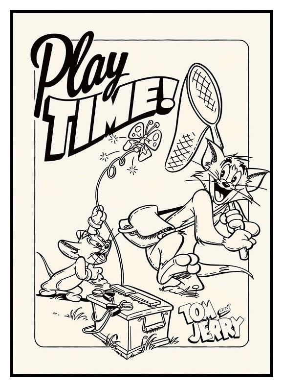 Tom & Jerry™ - Play Time Plakát (50x70 cm) - Poster Store