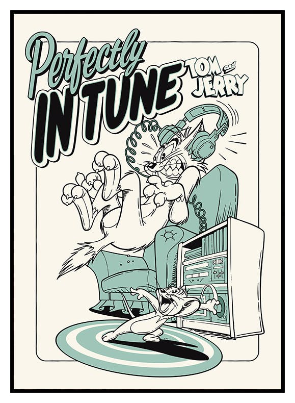 Tom & Jerry™ - Perfectly In Tune Plakát (50x70 cm) - Poster Store