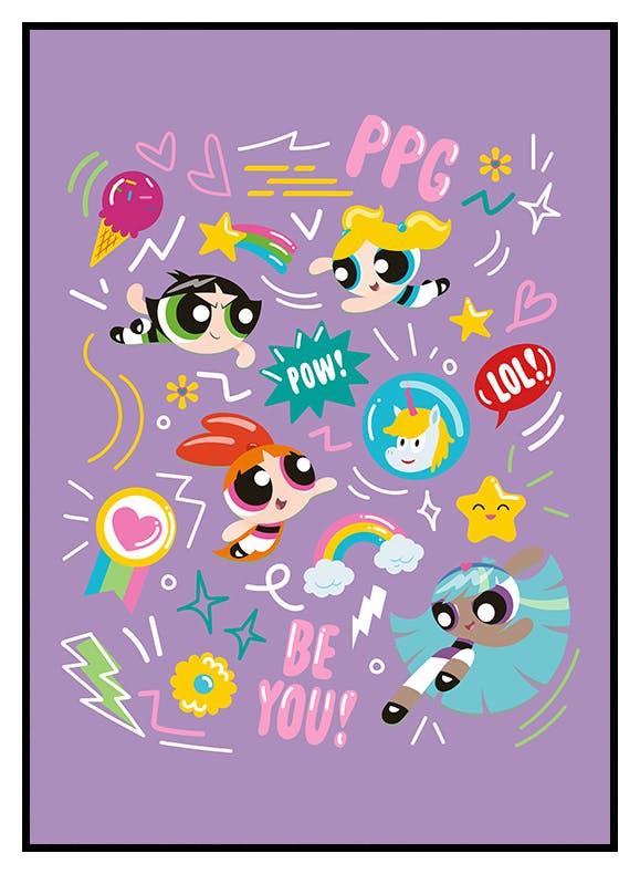 The Powerpuff Girls™ Elements Affiche (50x70 cm) - Poster Store