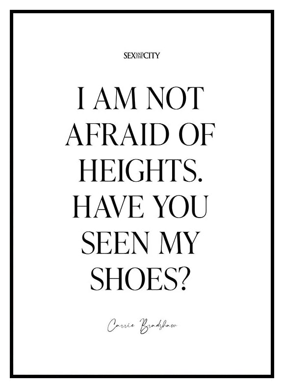 Sex and the City™ - Not Afraid of Heights Plakat (30x40 cm) - Poster Store