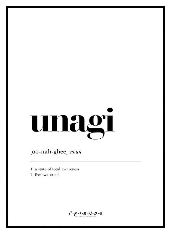 Prints Friends™ - Unagi Definition Poster (50x70 cm) - Poster Store